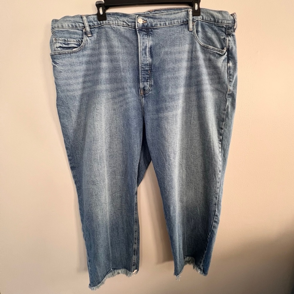 Old Navy Jeans Extra High Rise Sky Hi Straight Secret Slim Pockets Size 26 - Picture 2 of 12